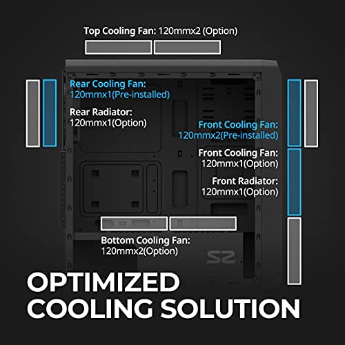 Zalman S2 Atx Mid-Tower Pc Case - Full Acrylic Side Panel thumb #5