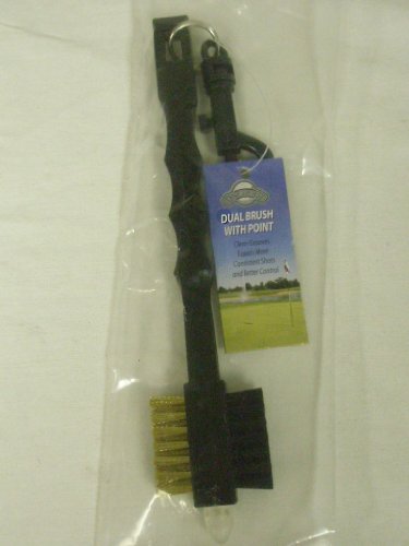 On Course Dual Brush (Golf Club Cleaner) w/Groove Sharpener