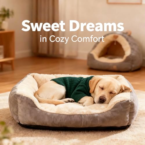 Image of Small /Medium Dog Sweater, Warm Dog Winter Coat w /Sleeves, Comfortable High Neck Premium Dog Clothes for Labrador-Best for Holidays, Daily Walks XL Green