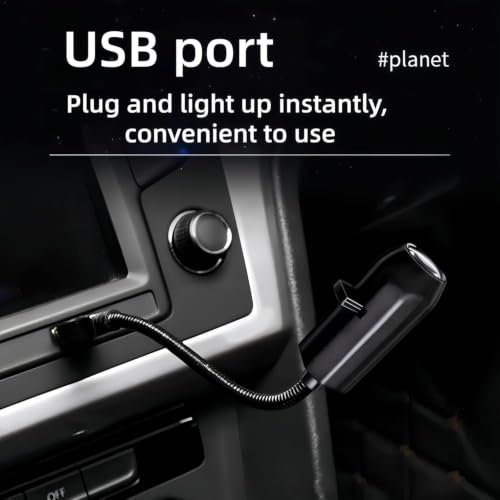 Image of 360-Degree Earth Projection Night Light, USB Star Lamp with Galaxy Display, Romantic Room Decor (Galaxy 10)