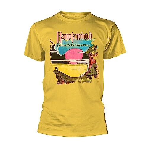 DONGFEI Hawkwind - Warrior on The Edge of Time (Yellow) Yellow T-Shirt Yellow XL