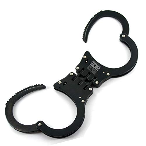 Ace Martial Arts Supply Heavy Duty Handcuffs and Keys (Black Hinge 2) - Thumbnail 3