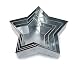 SET OF 4-PIECE STAR SHAPE CAKE BAKING PANS BY EURO TINS 6" 8" 10" 12" (3" DEEP)