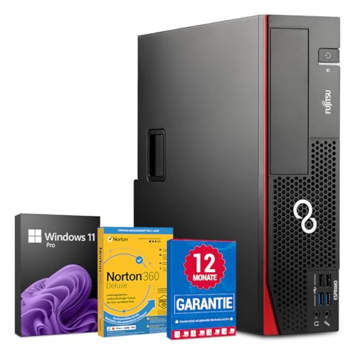 Fujitsu Esprimo D757 PC Computer Intel Core i5-6500@ bis zu 3,6 GHz 16 GB 512 GB SSD mit Windows 11 Pro & GRATIS Bluetooth, WLAN & Antiviren-Software inkl. 12 Monate Garantie (Generalüberholt)