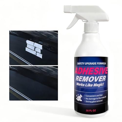 FAVIRZCE Adhesive Remover Spray for Sticky Residue - Heavy Duty Sticker Eraser for Cars Glass Plastic Metal - Cleans Decals Glue Crayon Tar Gum & Labels - Surface Safe Formula