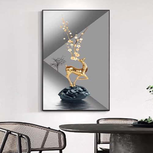 Cacher tableau électrique avec la peinture YVYKFZD 50x70cm - 3
