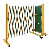 アルマックス ALMAX Vの字ゲート 高さ105×幅240+290cm（最大幅530cm） アルミゲート 連結可能 アルミ フェンス 間仕切り 折りたたみ クロスゲート 門扉 伸縮門扉 伸縮ゲート 伸縮フェンス 屋外 門扉 ガレージ VXG-1050 (イエロー・グリーン, 最大幅5.3m)