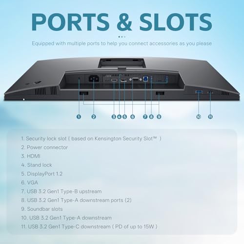 Image of Dell Pro 24 Plus P2425 Monitor - 24.07 Inch, WUXGA 1920 x1200, 16:10 Monitor, Computer Monitor Screen with DisplayPort, Type-C, and USB-C Cables - 1 Pack (New)