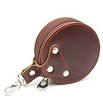 PU Leather Camera Peripheral Storage Case for Small Filters, Lens Cap, TF Memory Card Organizer (72mm)