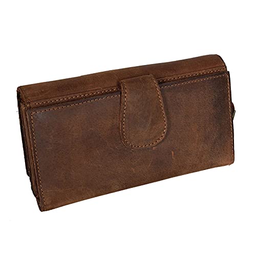 STS Ranchwear Women's Leather The Baroness Tri-fold Wallet, Lightweight,Brown, One Size2