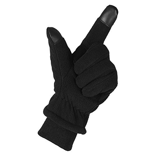 Luvas, Andoer Luvas térmicas de inverno Luvas de lã polar com tela sensível ao toque para ciclismo,