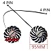 2pcs/ lot Graphics Card Cooling Fans Suitable for MSI RTX 3050 3060 3060TI 3070 Ventus 2X RX 6600 6600XT 6650XT 6700XT 6750XT MECH 2X Series Desktop PLD10010S12HH 95mm 12V 0.40A 4Pin (2pcs)