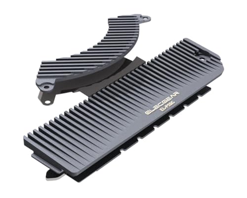 ElecGear PS5 Pro and Slim SSD Heatsink Ultra, EL-P5SP Heat Pipe + 2X Aluminum Coolers + Heat Bridge for Internal M.2 NVMe 4.0 Gen4 SSD, Thermal Pads and SSD Mounting Post Kit