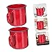 OFFSCH Taza De Esmalte 500 Ml 2 Piezas Rojo Recipiente Para Agua Material Esmaltado Diseño Retro Para Hogar y Oficina Imagen de OFFSCH Taza De Esmalte 500 Ml 2 Piezas Rojo Recipiente Para Agua Material Esmaltado Diseño Retro Para Hogar y Oficina