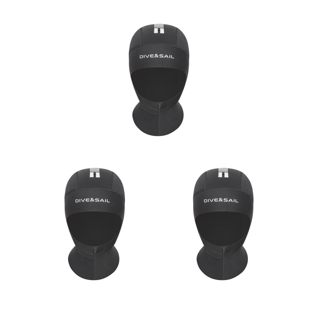 Żagiel nurkowy 5 mm czapki do nurkowania termiczne CR super elastyczny sprzęt do nurkowania bluza z kapturem wiatroszczelny kombinezon pływacki czepek dla mężczyzn 【L】