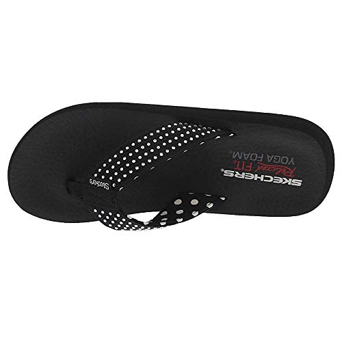 Skechers Skechers Cali Women's Asana-New Age Flip-Flop,black,6 M US