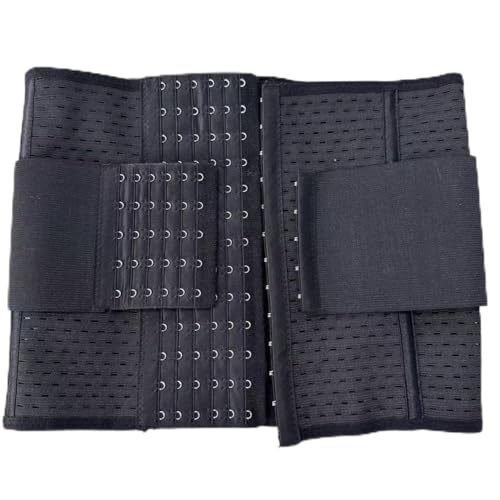 Ceinture abdominale réglable noire en taille M avec double fermeture pour le fitness