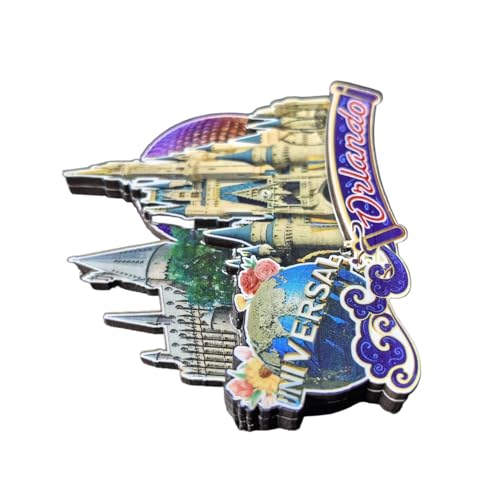 Imán decorativo 3D Orlando USA para refrigerador de madera miniatura 4