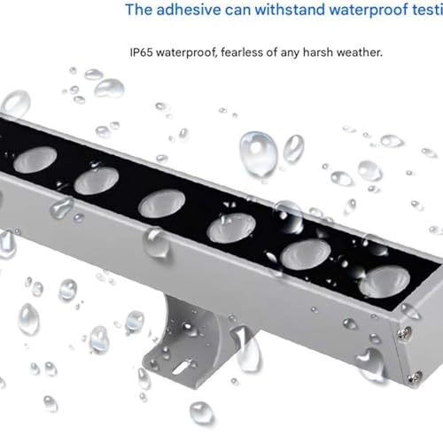 Barra LED exterior para evitar zonas oscuras en muros con foco de 18W 4