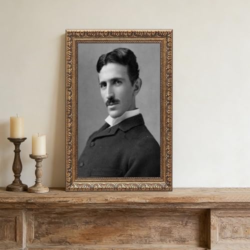Impression sur toile Nikola Tesla 61x91,4 cm avec cadre suspendu WCYB - 4
