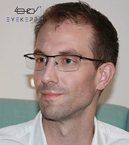 Image of Eyekepper 4-Pack Quality Half-Rim Reading Glasses Readers with Spring Hinges Include Computer Readers for Women Men