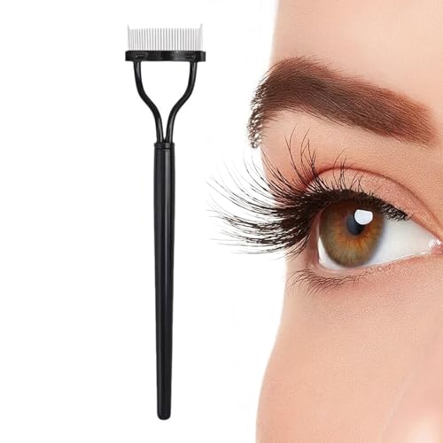 Eyelash Separator - 2.6x13.6cm Eyebrow Brush Eyelash Separator Brow Comb & Lash Spoolie - Eyelash Definer Mascara Comb Applicator for Unparalleled Precision