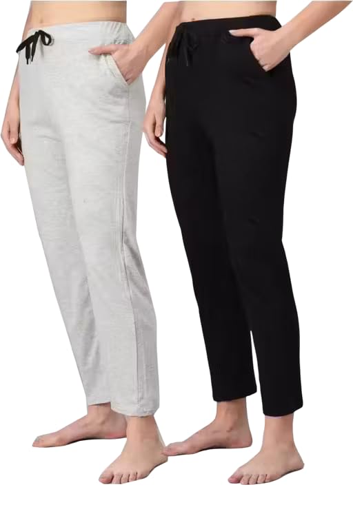 Women's Combo Trousers Cotton Fabric Casual Jogging Gym Comfortable Pajama Pants-picture-53