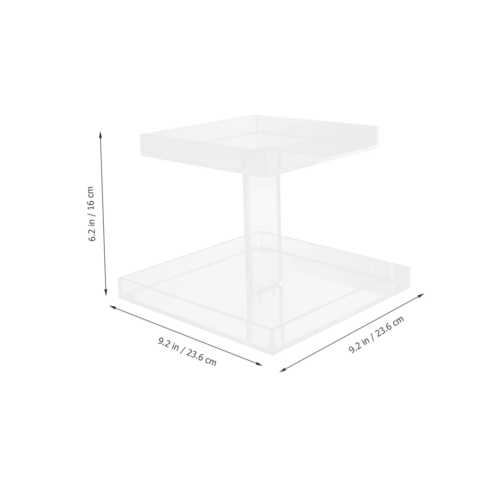 Organizador de Perfumes de Encimera de Acrílico de 2 Niveles