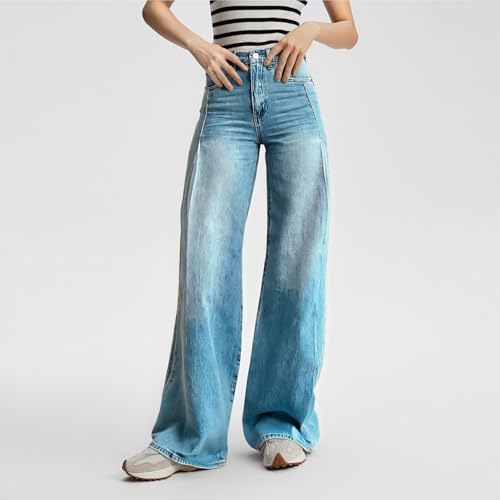 2025 Summer Vintage Baggy Jean for Woman, Wide Leg Baggy Jeans High, Street Fashion Wide Leg Denim Pant4