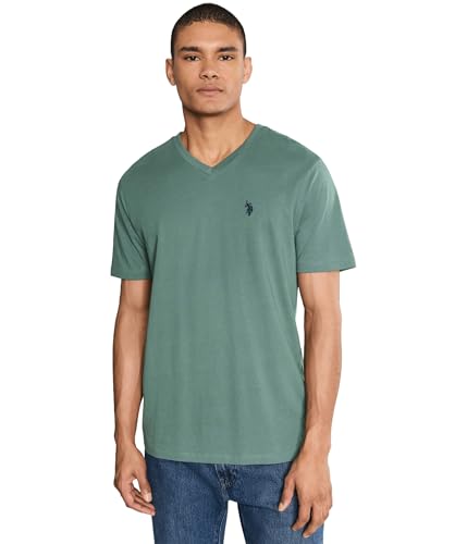 Image of U.S. Polo Assn. Men's Solid V‑Neck T-Shirt