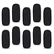 10er Pack Schaumstoff Windschutz Für Lavalier Mikrofone Mini Schaumstoff Windschutz Für Headset Mikrofone Hochdichte Mini Schaumstoff Mikrofon Für Headset Schutz Geräuschreduzierung (Schwarz)