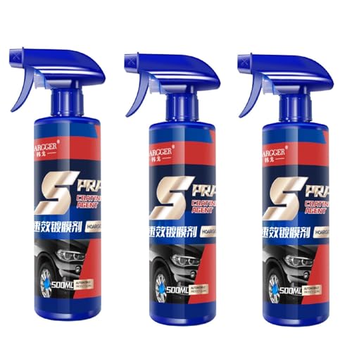 Amesor Revêtement 3 en 1, Revêtement en Céramique Voiture, 3 in 1 Lustrant pour Auto Coating Spray, Revêtement Protection Voiture pour Voitures, Moto, Étanche À l'eau Et À La Poussiè