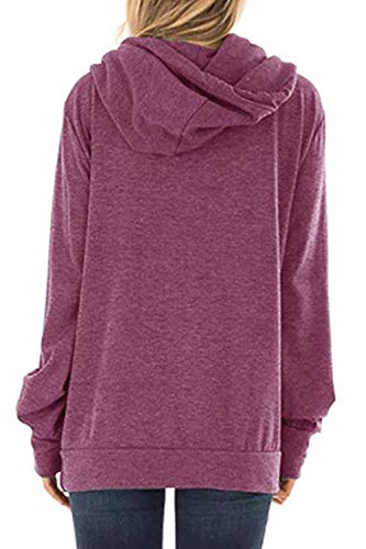 Women's Mama Bear Shirt Loose Fall Long Sleeve Cowl Neck Tunic Tops Shirts Xl Wine Red #TOP1