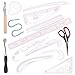 generic 14Pcs Szycie Linijki Ubranie Ubiór Linijka Sew Francuska Krzywa Linijka W Kształcie Plastikowego Szycia Narzędzia Do Szwu Szwu Szewcowania Kół Szablony Dla Projektantów Materiałów