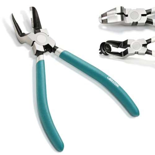 Image of Libraton Panel Clip Pliers, Diagonal Cutting Pliers, Clip Removal Tool | Automotive Door Panel Removal Tool, Flush Cut Pliers Auto Plastic Trim Fastener Removal Tool, Rivets Pry Clip Puller Tool