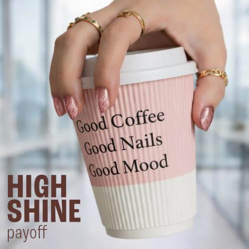 Image of Lakme 9 to 5 Overtime Shine Nail Polish - Coffee Edit-15 Hazelnut Hug 6ml