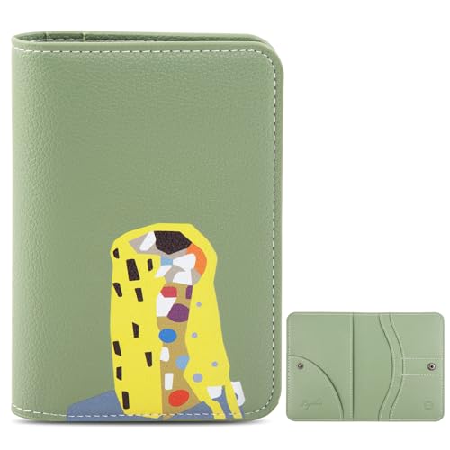 Lychii Passport Holder, Slim Passport Cover Travel Wallet with RFID Blocking, PU Leather Protector Pouch Protective Case for Passports, Boarding Pass, ID Cards