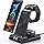 Wireless Charger for Samsung Charging Station: 3 in 1 Android Charging Stand with Dimmable Clock - Nightstand Organizer for G