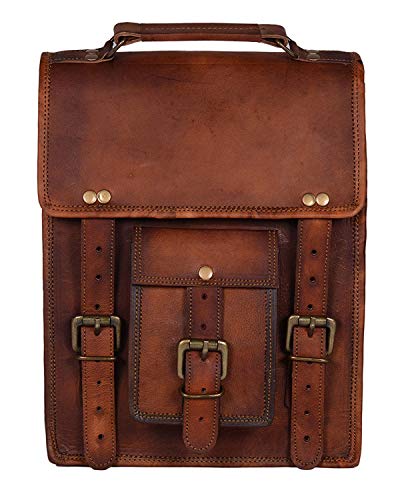 Znt bags Bolso bandolera de cuero vintage marrón, Marrón, 9x7x3