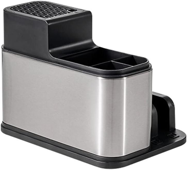 JSEIAJB Stainless steel holder, cutting board, cutting tool, household kitchen countertop, non punching storage rack