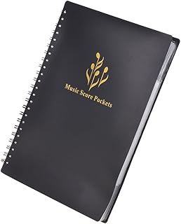 Pasta Para Partitura, care Suporte multifuncional de partitura de música tamanho A4 folha de papel organizador de arquivo de documentos pasta com 40 bolsos