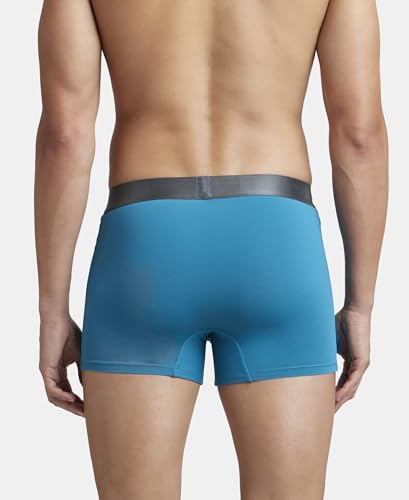 Image of Jockey IC28 Men's Tactel Microfiber Elastane Stretch Solid Trunk with Moisture Move Treatment