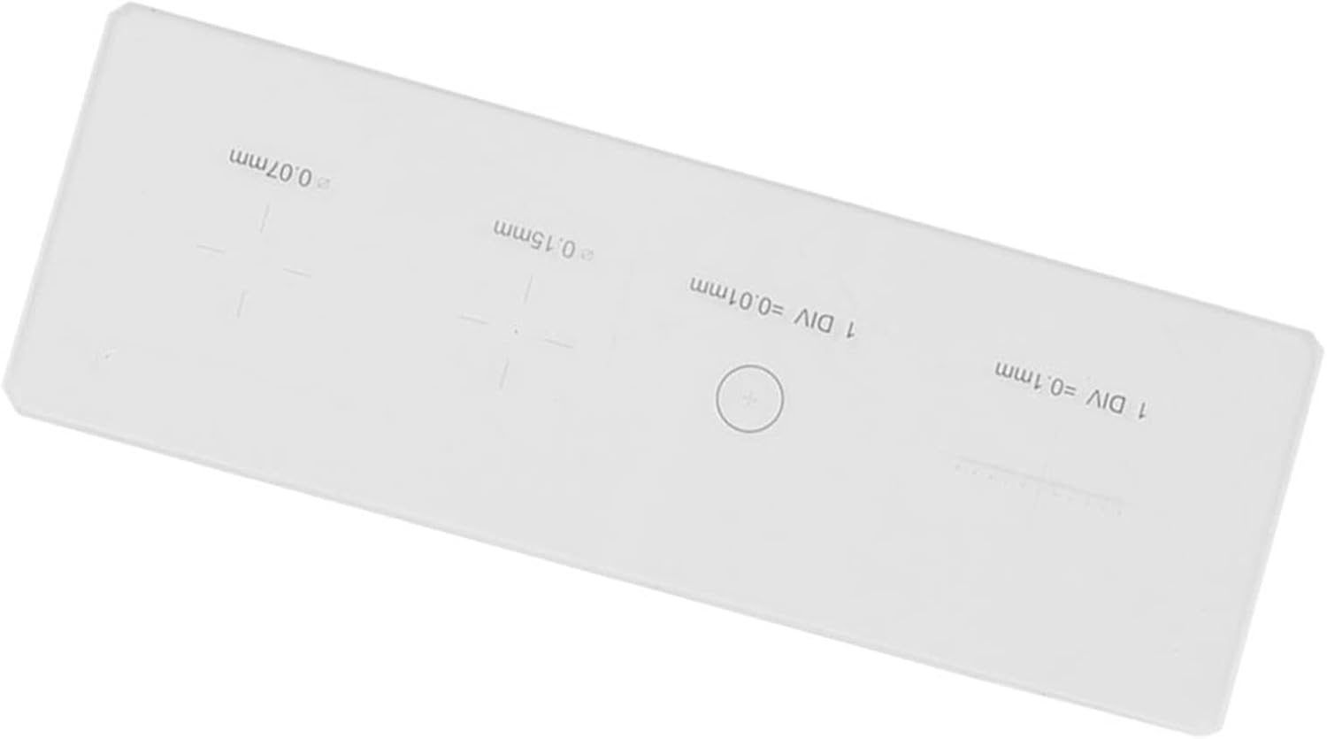 Microscope Calibration Slide 0.01mm Microscope Micrometer Microscope Microscope Micrometer Micrometer Lens with Clear Scale for Analysis