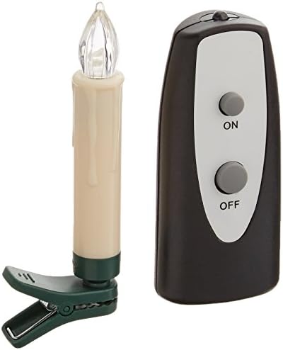 LED Clip-on Taper Faux Wax Drip Candles Set 12 Battery Operated Remote on/Off image 3