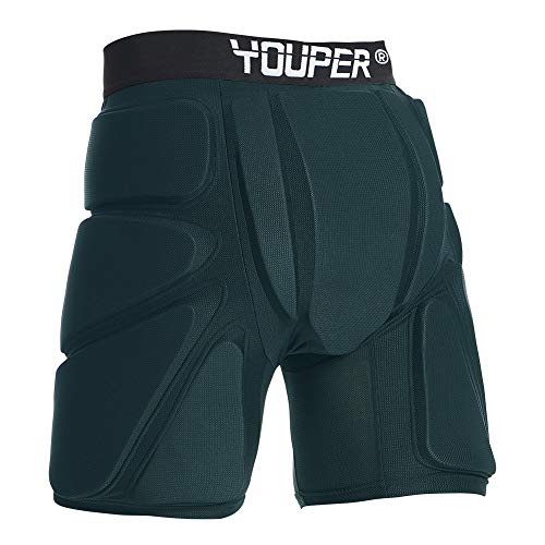 Youper Youth & Adult Protective Padded Shorts for Ski, Snowboard & Skate, 3D Protection for Hip, Butt & & Tailbone (X-Small)