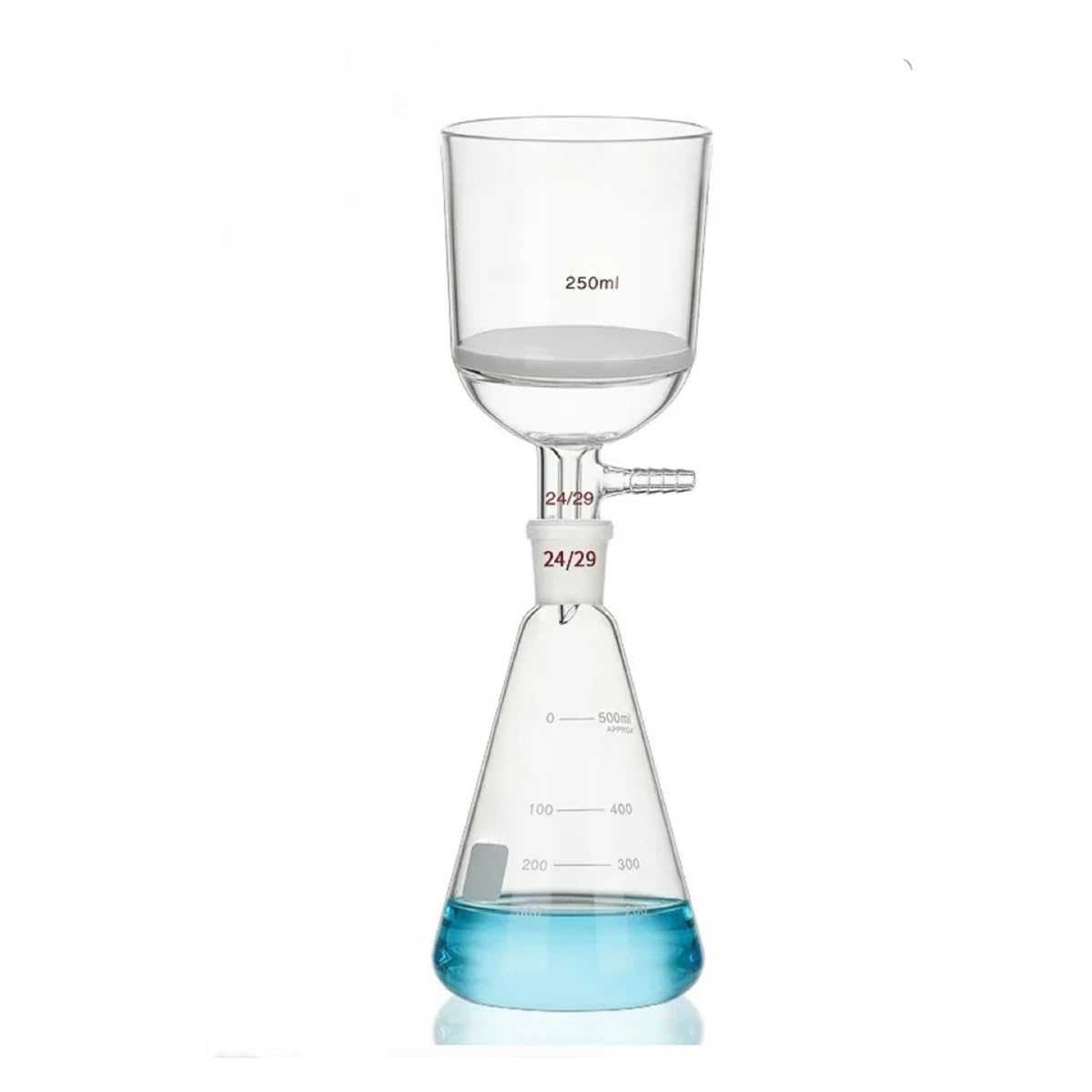 Apparecchiatura di filtrazione sottovuoto da 50/100/250/500/1000 ml Unità laboratorio con imbuto a nucleo vetro multi-pozzetto Attrezzature da laboratorio