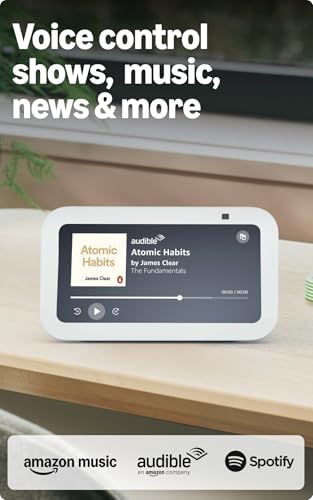 Amazon Echo Show 5 (latest model) | Smart display with Alexa, 2x bass speaker, clearer sound, camera for home monitoring, bluetooth | Charcoal view 2