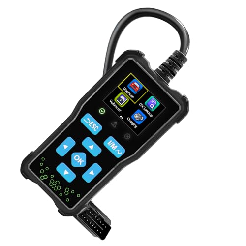 Lector de códigos AT100 OBDII con panel acrílico para borrar errores del coche al instante