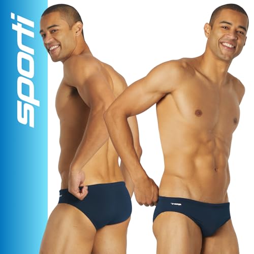 Sporti Men's Swim Briefs Water Polo Suit with Hydrolast Tech -Water Polo Swimsuits -Men's Athletic Swimwear for Lap Swimming2