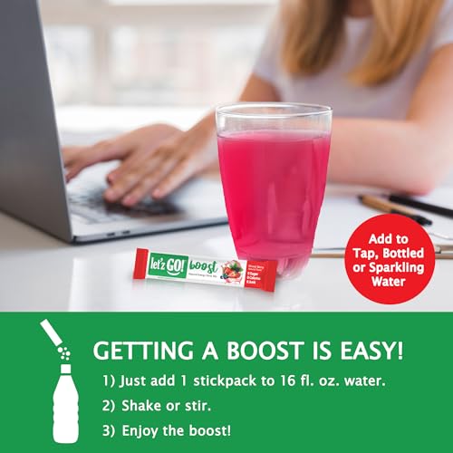 Image of Let'z Go Triple Boost - Berry + Orange + Watermelon (15+15+15 Pack) - Natural Energy Boost Caffeine Packets